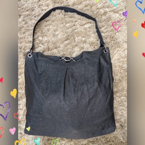 Banana Republic Handbags - BANANA REPUBLIC CHARCOAL GRAY NYLON TOTE BAG